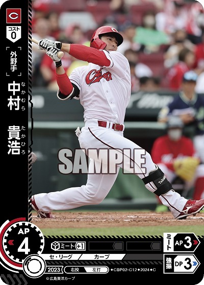 中村 貴浩(広島東洋カープ) 【CBP02/C12C】